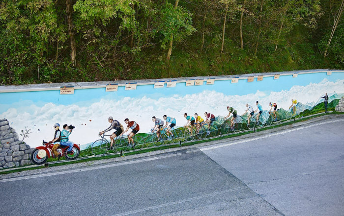 Murale ciclisti